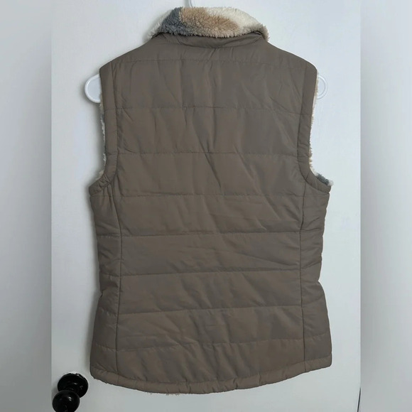 Reversible Free Country Taupe Camo Zip Vest Size Small #1429 - Picture 4 of 6